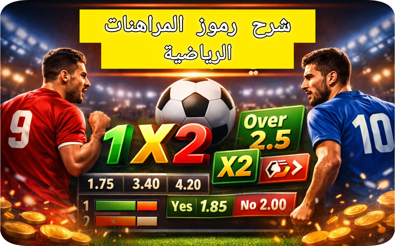 شرح رموز المراهنات الرياضية شرح رموز المراهنات الرياضية